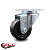 Service Caster 3 Inch Hard Rubber Wheel Swivel Top Plate Caster SCC-20S314-HRS-TP3